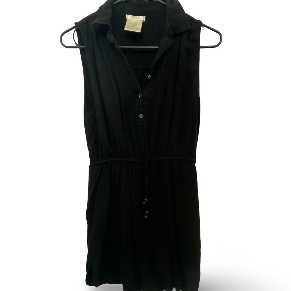 Matty M Navy Rayon Dress